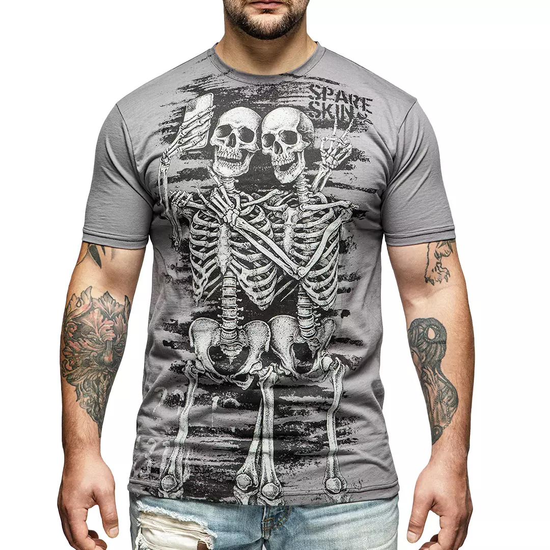 футболка скелеты